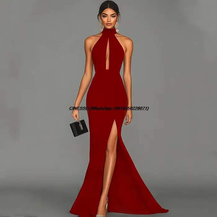 Robe de bal personnalisée pour femmes, pour assister à un mariage, longue robe de soirée élégante, r