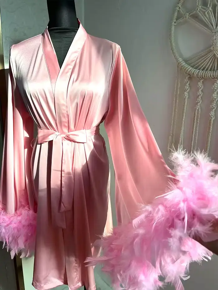 Robe courte en Satin de soie
