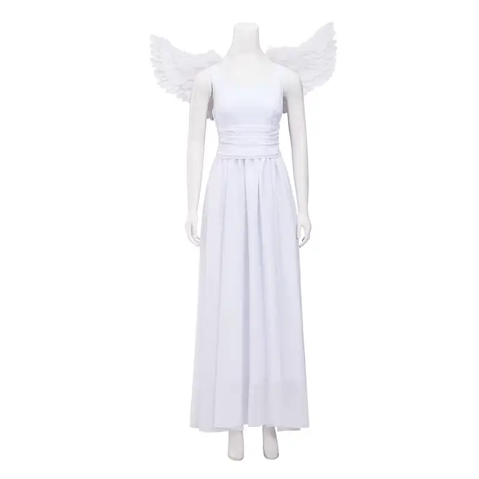 Robe d'ange Cosplay Juliette, Costume de film Romeo et Juliette, robe blanche élégante et Sexy avec 