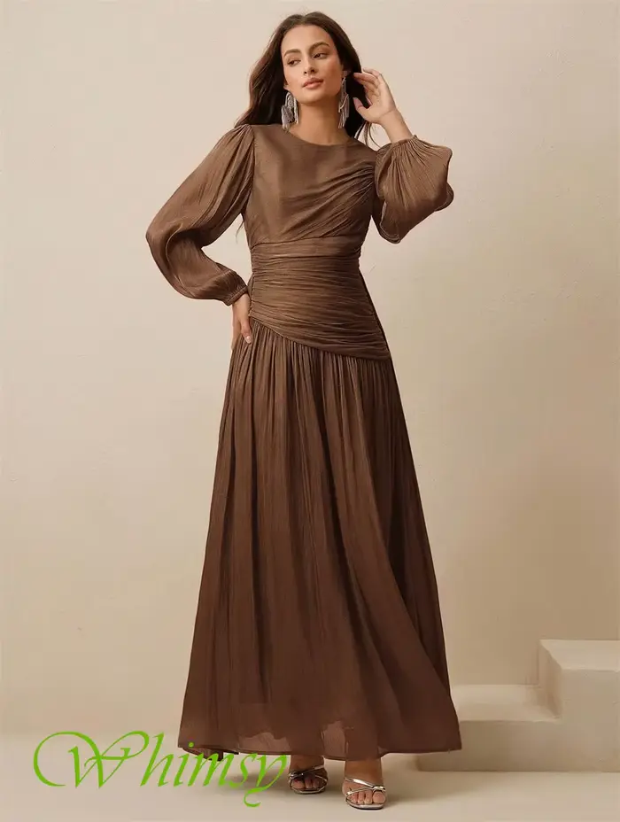 Robe de soirée en mousseline de soie