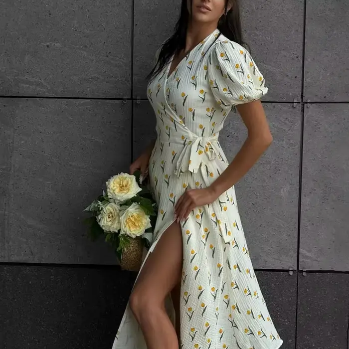 Robe longue légère d'été pour femmes