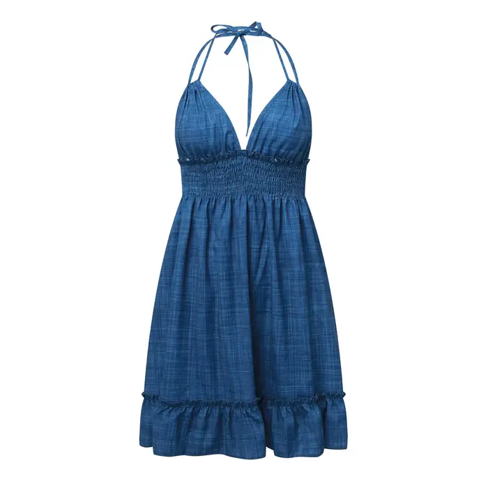 Robe de plage en V profond pour femmes