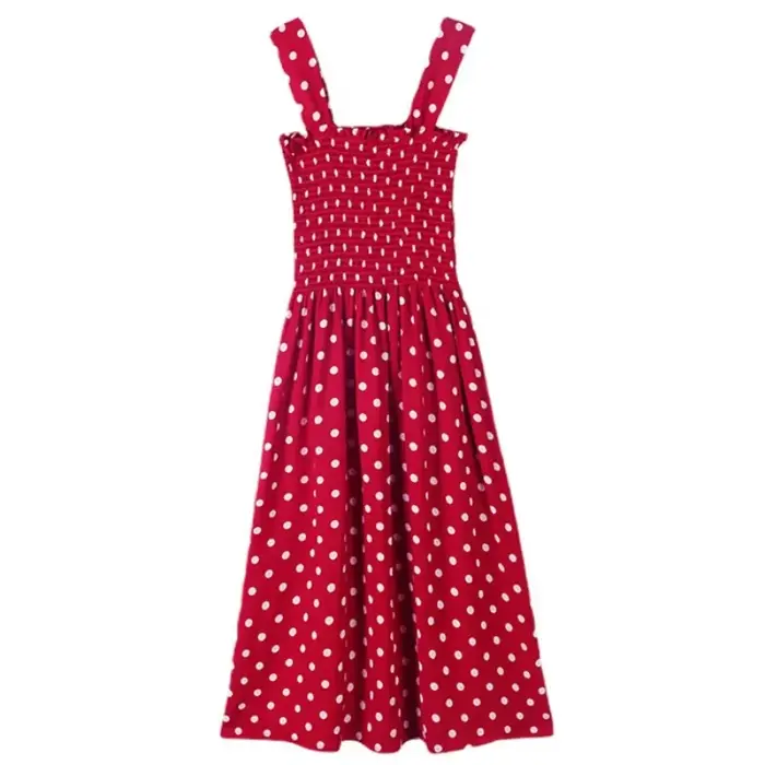 Robe d'été en fibre de point pour femmes