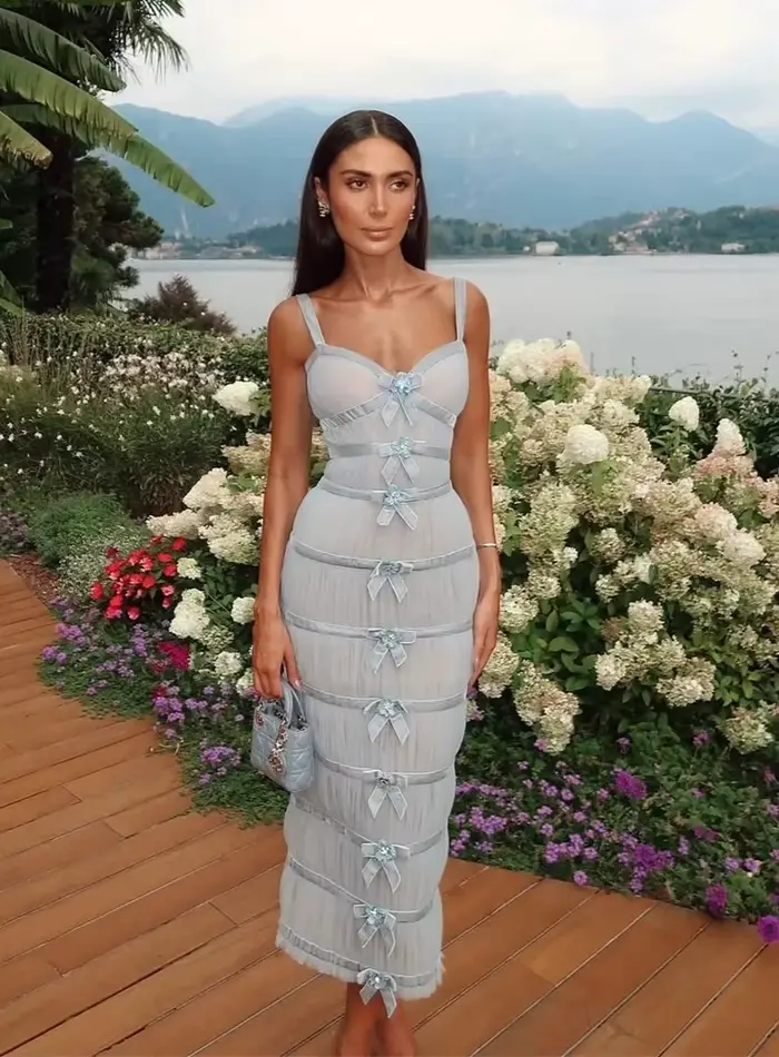 Robe de Soirée Élégante et Chic pour Femme, Robe de Cérémonie de Luxe avec Décoration en Paillettes et Appliques Géométriques pour Soirées Officielles et Occasions Spéciales