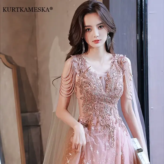 Robe de mariée de luxe française à sequins
