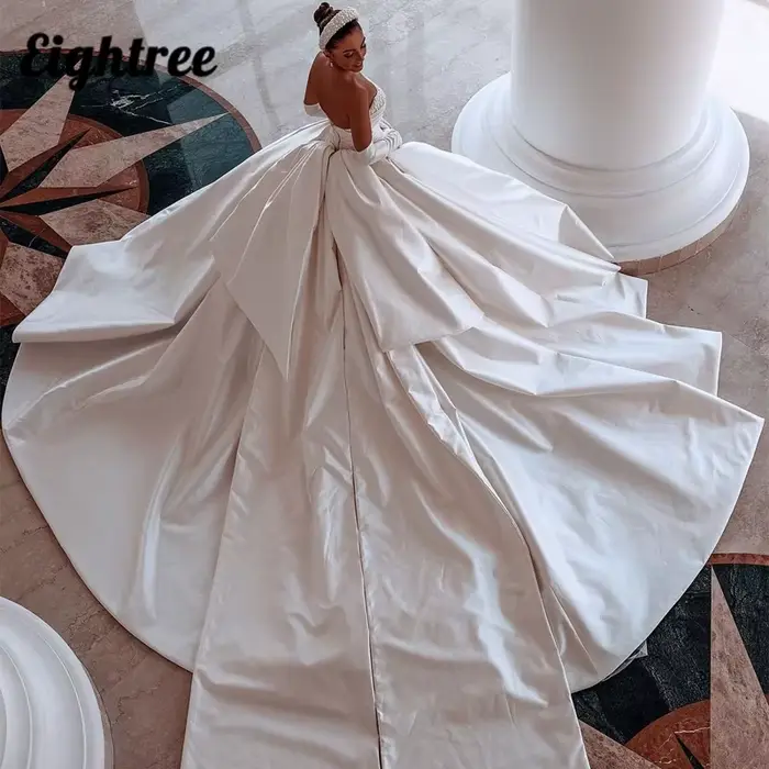 Eightree-Robe de mariée élégante en satin