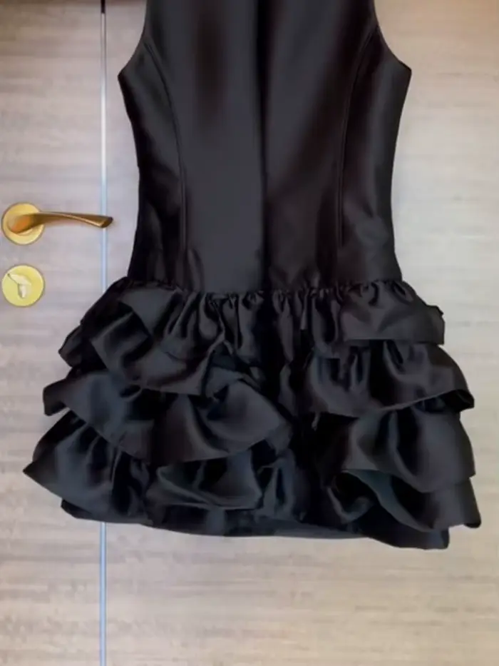 Robe courte de soirée Vintage française pour femmes