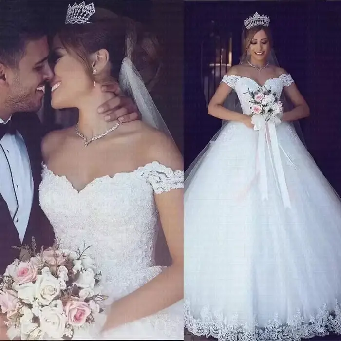 Robe de mariée blanche européenne