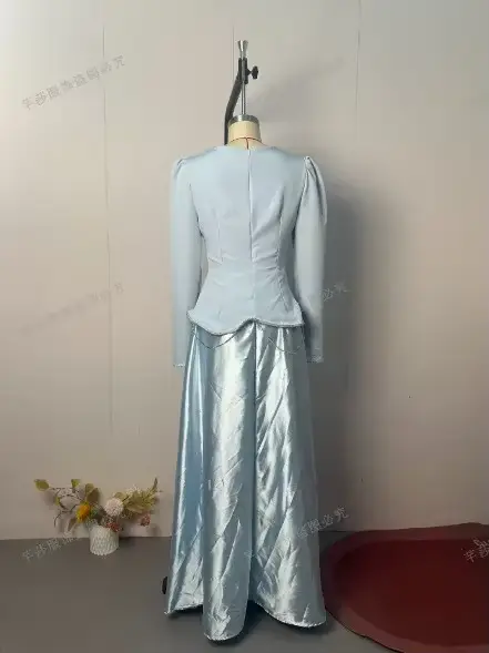 Robe Abaya Femme Polyester Style Fête Longue Pour Occasions Spéciales Cérémonies Religieuses Soirées Mondaines