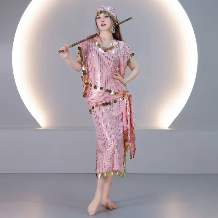 Robe courte de style égyptien