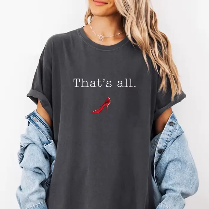 T-shirt vintage "The Devil Wears That's All" pour femmes juniors citations de Miranda Priestly hauts en coton polyester mode décontractée tendance