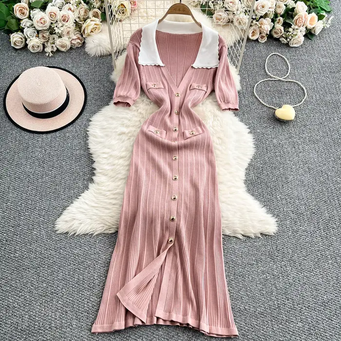 Robe longue décontractée pour femme REALEFT