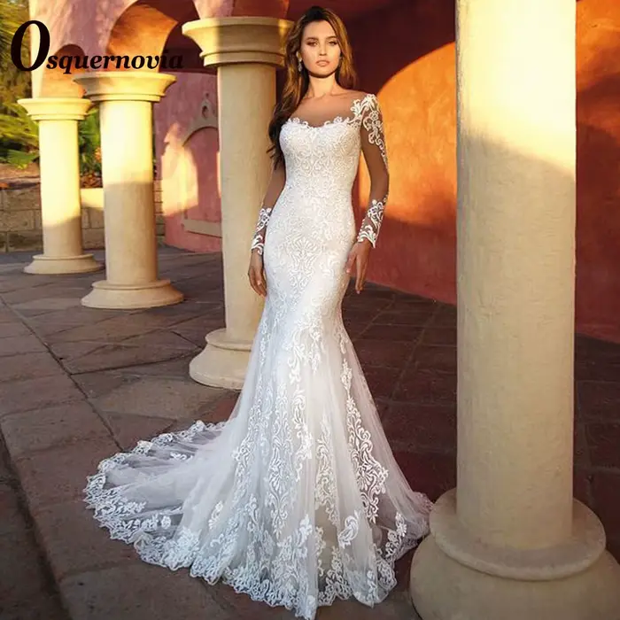 Osnovia-Robe de mariée sirène élégante