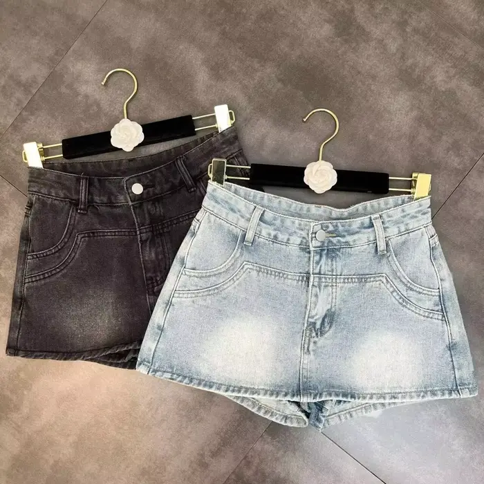 Mini-robe en jean pour femme