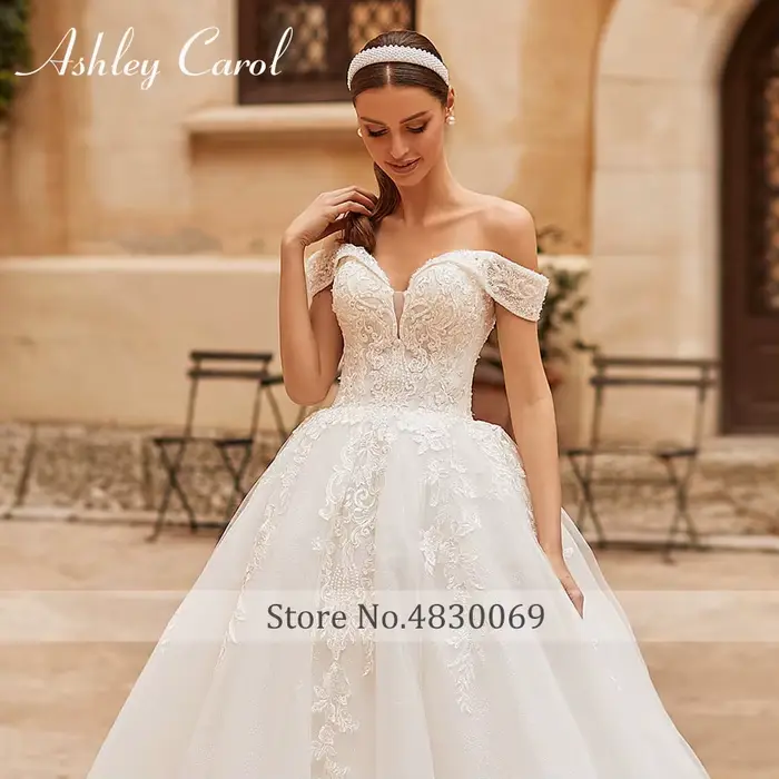 Ashley Carol princesse Robe De mariée