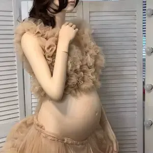 Robe de maternité haut et jupe pour séance Photo
