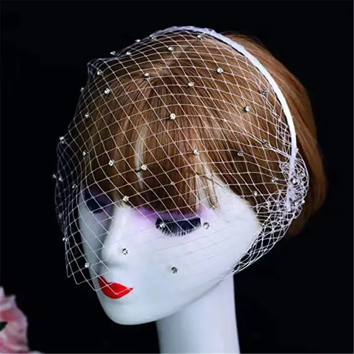 Voile de mariée simple élégant avec strass détachable pour femme occasions spéciales mariage cérémonie traditionnelle modernes