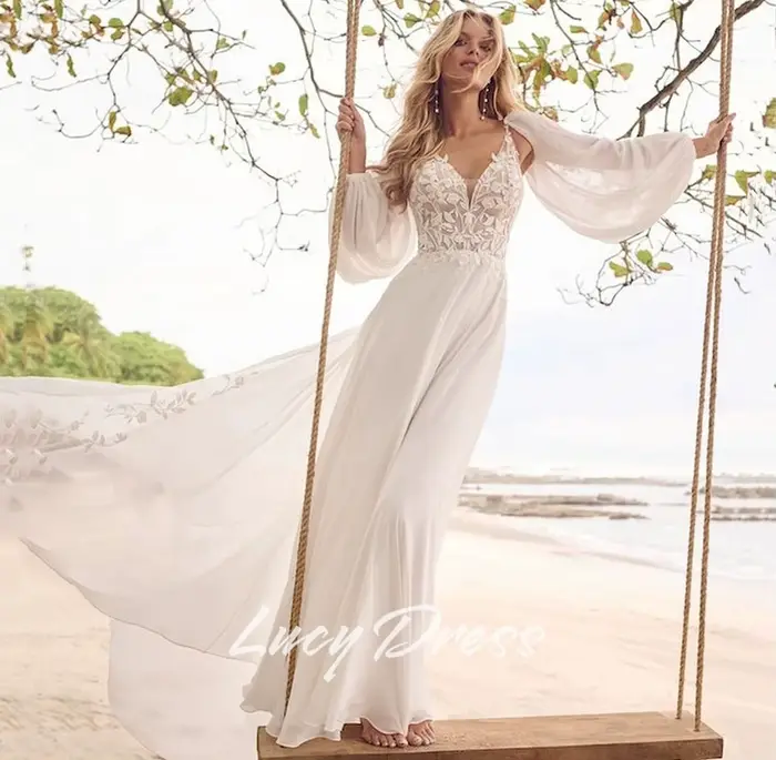 Lucy robe de mariée personnalisée 2025 robes blanches