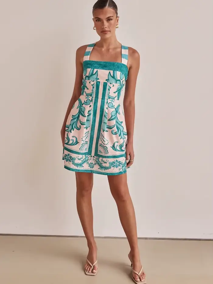 Robe bohème imprimée pour femmes