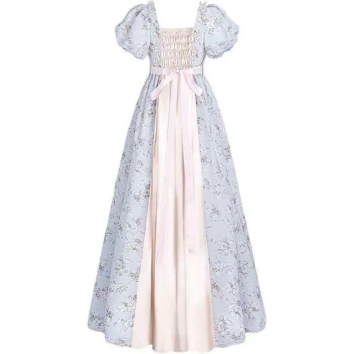 Robe de bal victorienne médiévale élégante taille haute pour femmes occasions spéciales fêtes de thé halloween événements formels costumes vintage