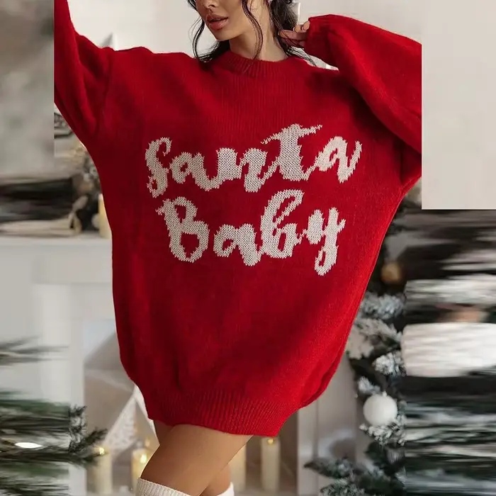 Robe pull de Noël pour femmes élégante et confortable pour les soirées d'automne et d'hiver occasions spéciales