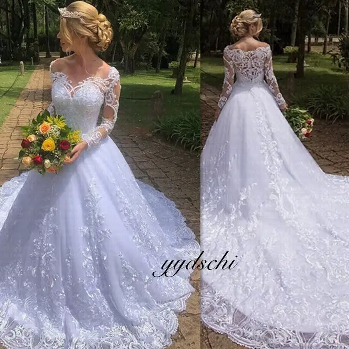Robes De mariée 2025 robes De Novia classique a-ligne dentelle chérie princesse luxe pour les femmes