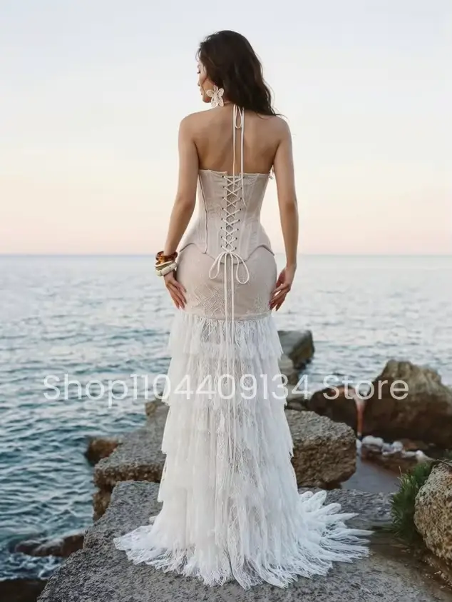 Robe de mariée sirène bohème