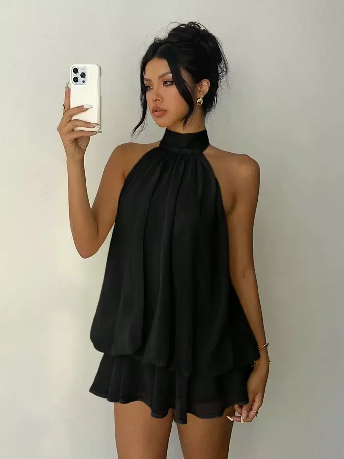 Robes décontractées pour femmes, vêtements féminins élégants pour les fêtes, tenues de plage unies, 