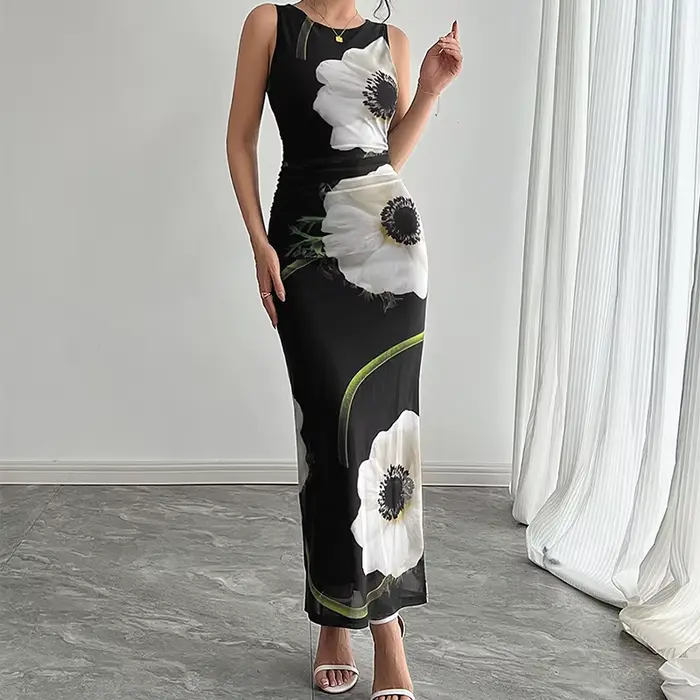 Robe longue débardeur élégante pour femmes