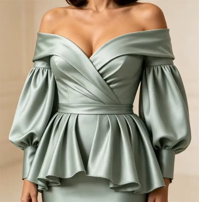 Robe de soirée sirène en satin vert sauge personnalisée pour mère de la mariée ou demoiselle d'honneur élégante à offrir pour occasions spéciales