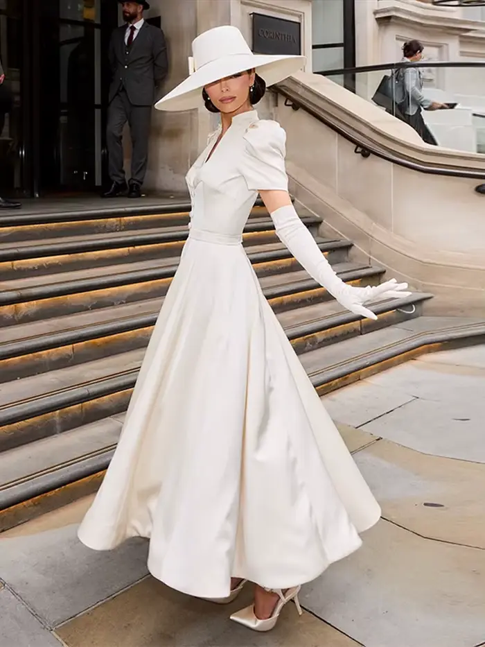 Robe longue évasée pour femme