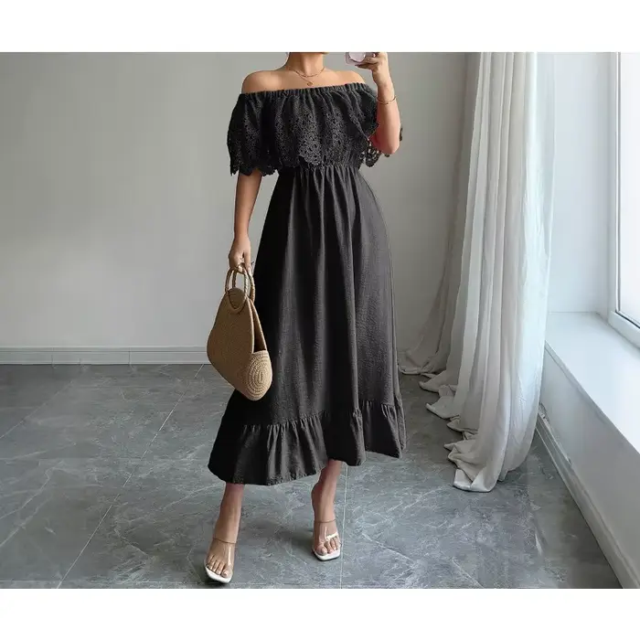 Robe longue élégante de style