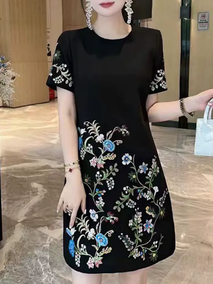 ZANZEA 2025 mode été femmes bohème à manches courtes genou Robe coréenne imprimé fleuri Robe col ron