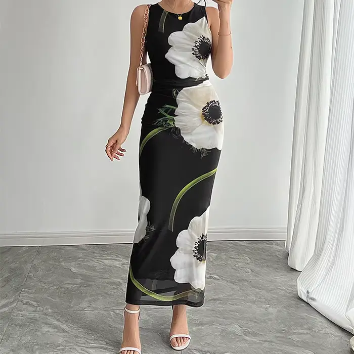 Robe longue débardeur élégante pour femmes