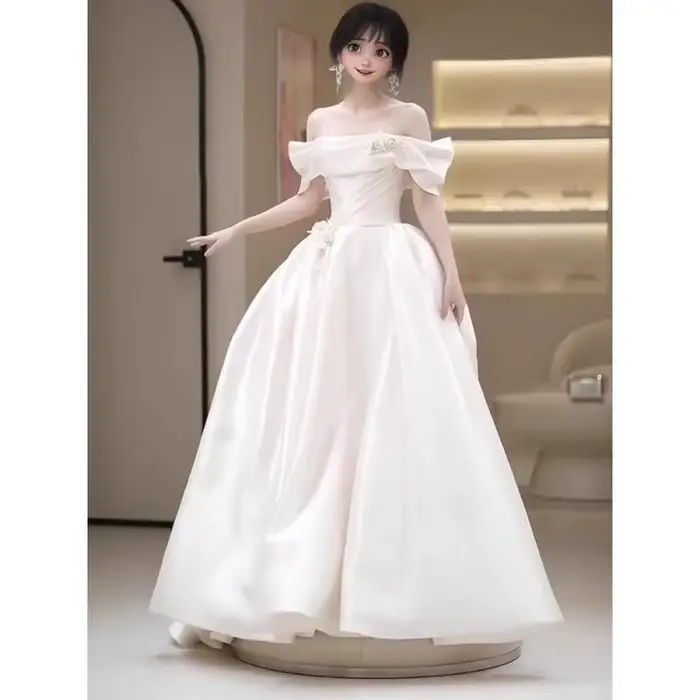Robe de mariée légère en Satin