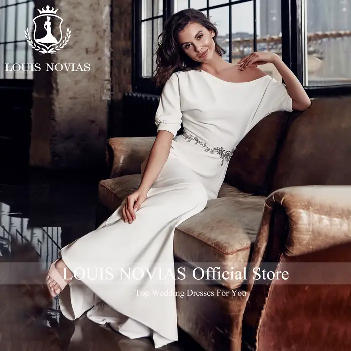 LOUIS NOVIAS sirène Satin robes De mariée pour les femmes