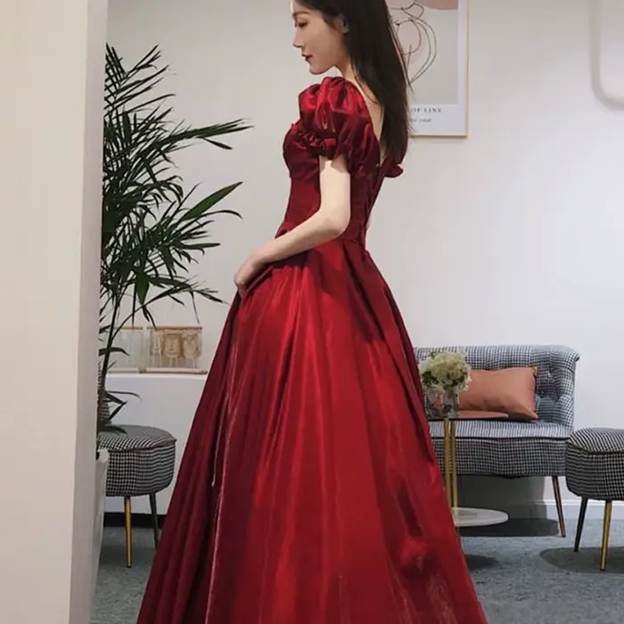 Robe de Soirée Rouge pour Femme