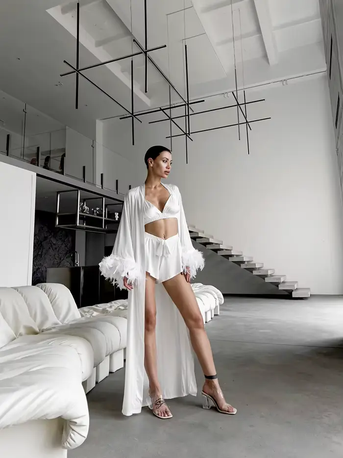 Robe de mariée en Satin de soie