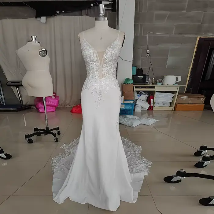 Robe de Mariée Sirène Boho en Dentelle