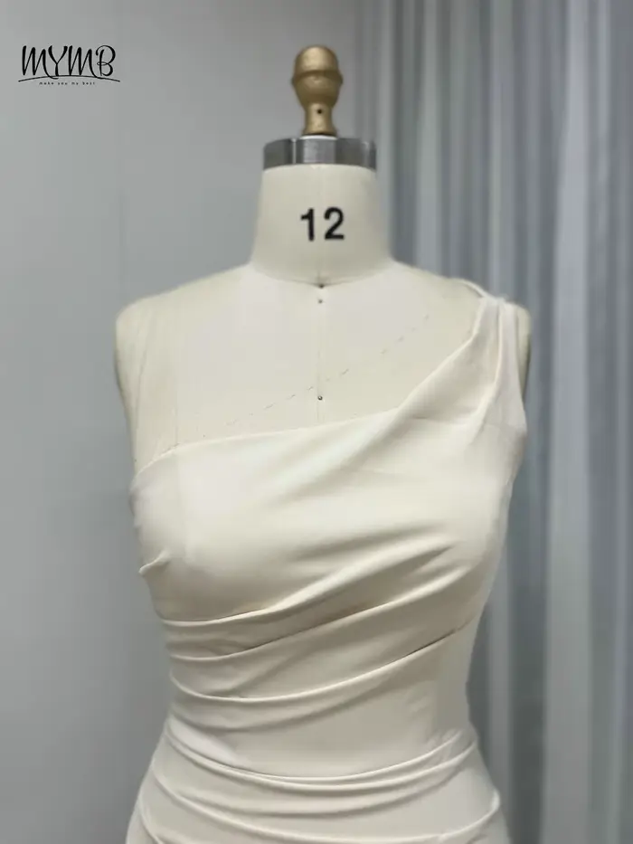 Robe Sirène Sexy en Satin avec Fente Haute