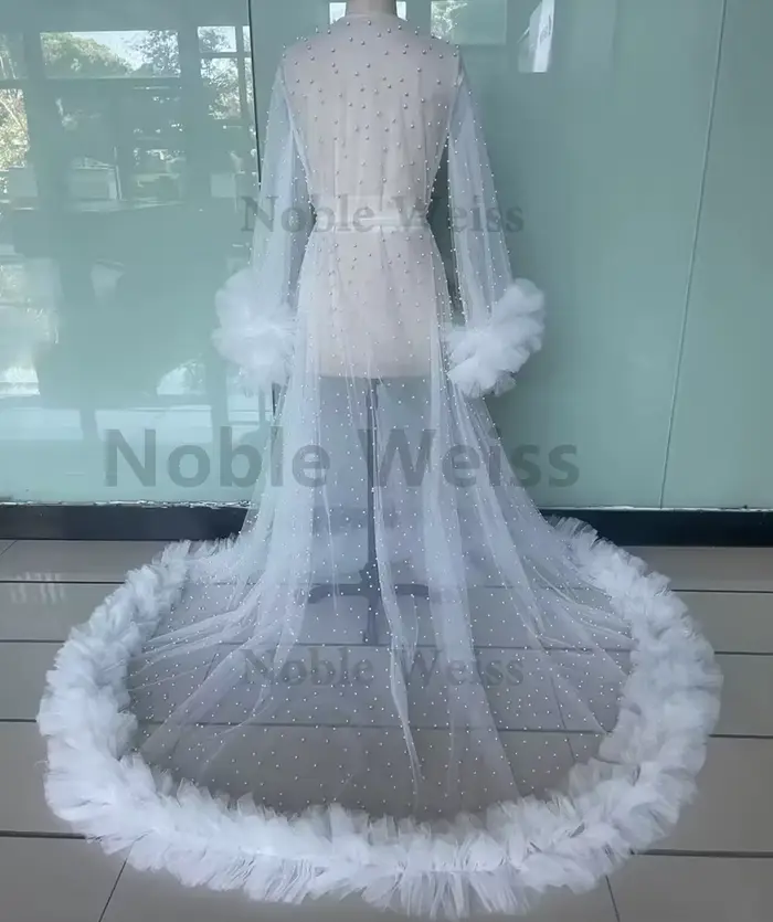 Robe de mariée à volants