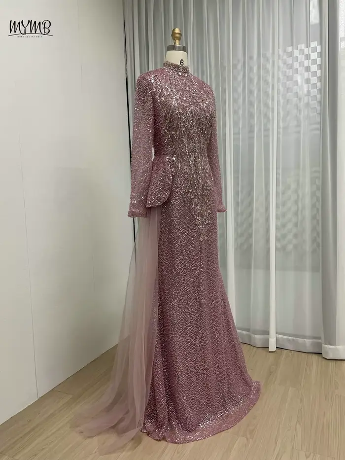 Robe de soirée sirène à paillettes