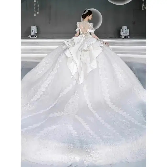 Robe de mariée en Satin français