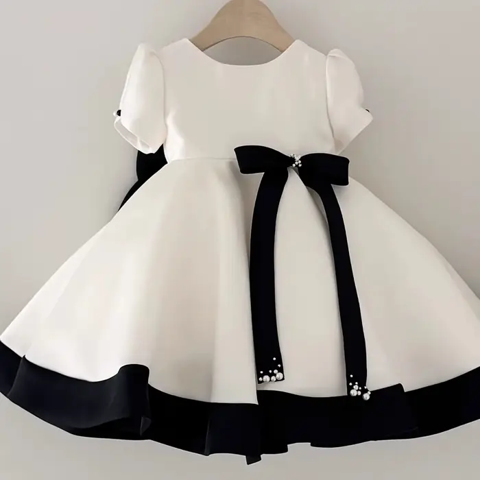 Robe de demoiselle d'honneur rouge, robe de princesse pour concours, tenue de fête d'anniversaire po