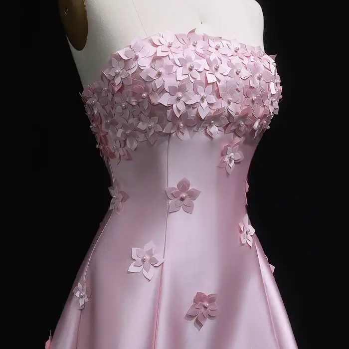 Sharon Said – robe de soirée élégante en Satin rose