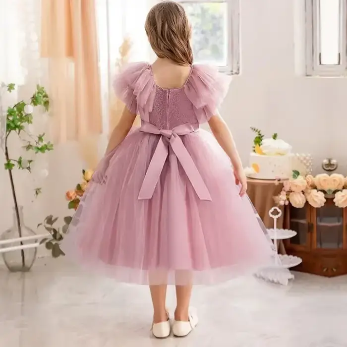 Robe de demoiselle d'honneur pour petites filles