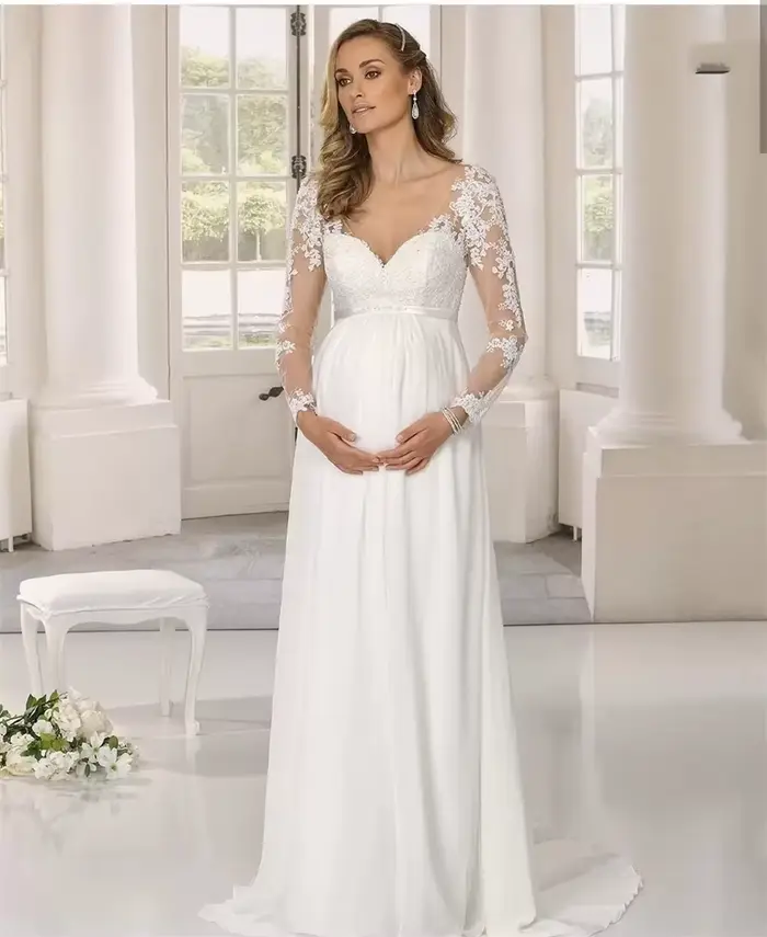 Robes de mariée de maternité pour femmes enceintes