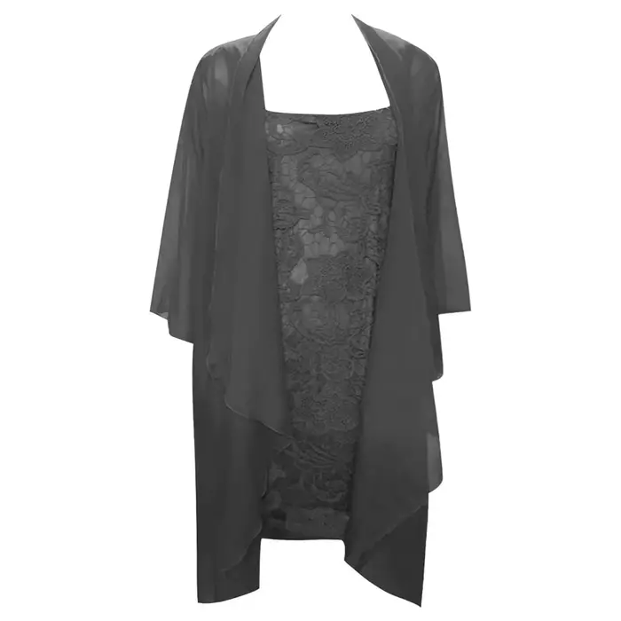 Robe mi-longue en dentelle polyester avec manches longues pour femmes, élégante, haute street, occasion spéciale, mariage, soirée, été
