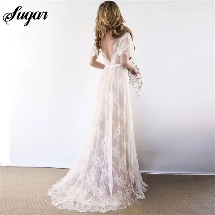 Robe de mariée Boho en dentelle