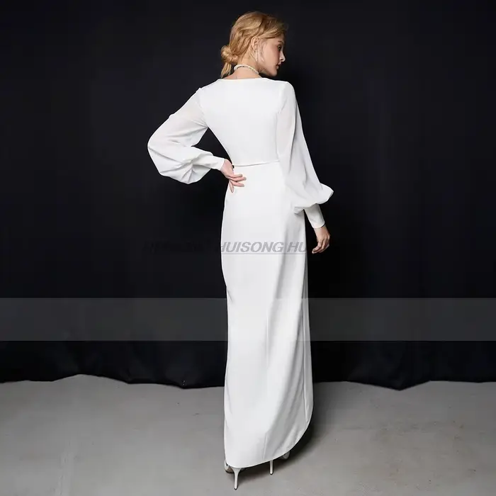 Robe de mariée mi-longue pour femme 2026